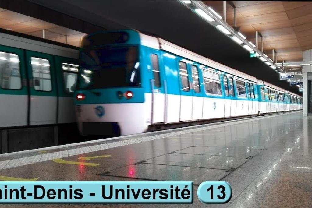 Charmante Studio Ligne 13 Tram 5 Saint Denis Pierrefitte-sur-Seine Exterior foto